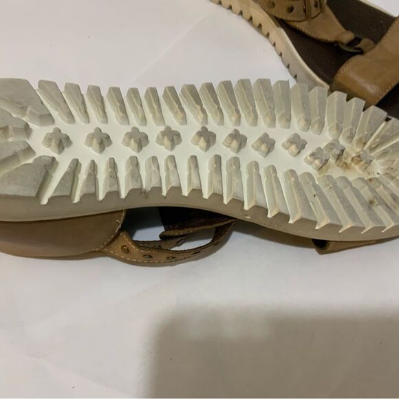 Roan By Bed Stu Ibis Studded Ankle Leather Platform Boho Sandals Shoes - Picture 8 of 10